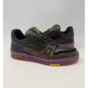 Louis Vuitton Trainer Sneaker Monogram Purple Size 8 US 7 LV
